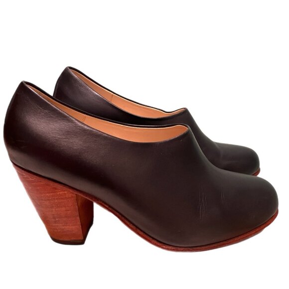 Nisolo Austin black heels low cut bootie sz 6.5-7 - Picture 2 of 5